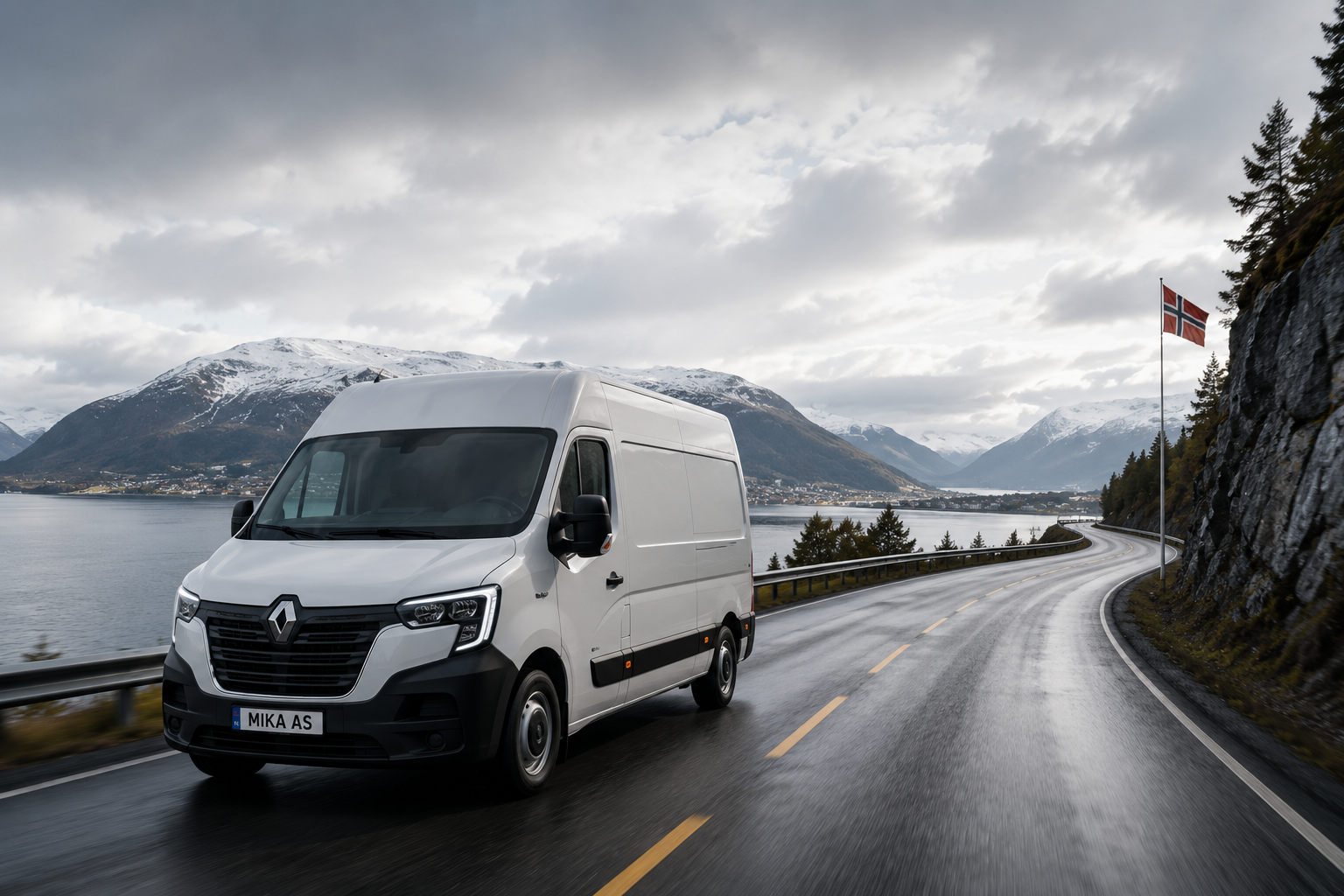 MIKA AS transportbil på norsk vei